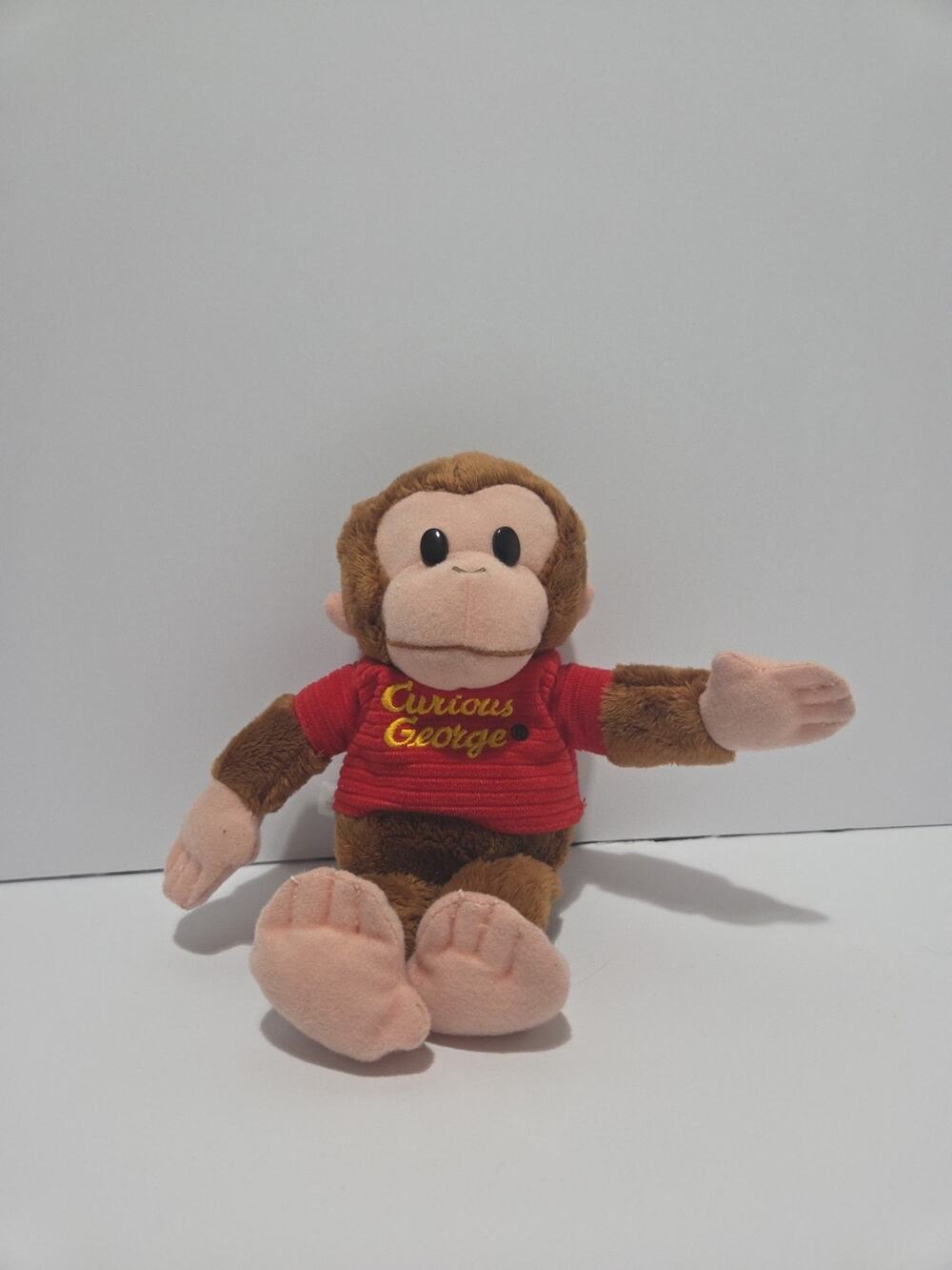 Curious George 9" Plush Stuffed Monkey Toy Red Shirt Universal Studios